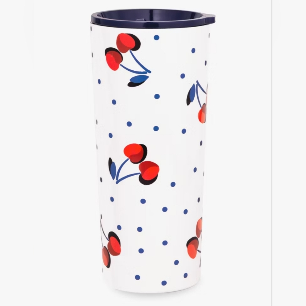 Kate Spade Vintage Cherry Tumbler 24 ozs. 🍒